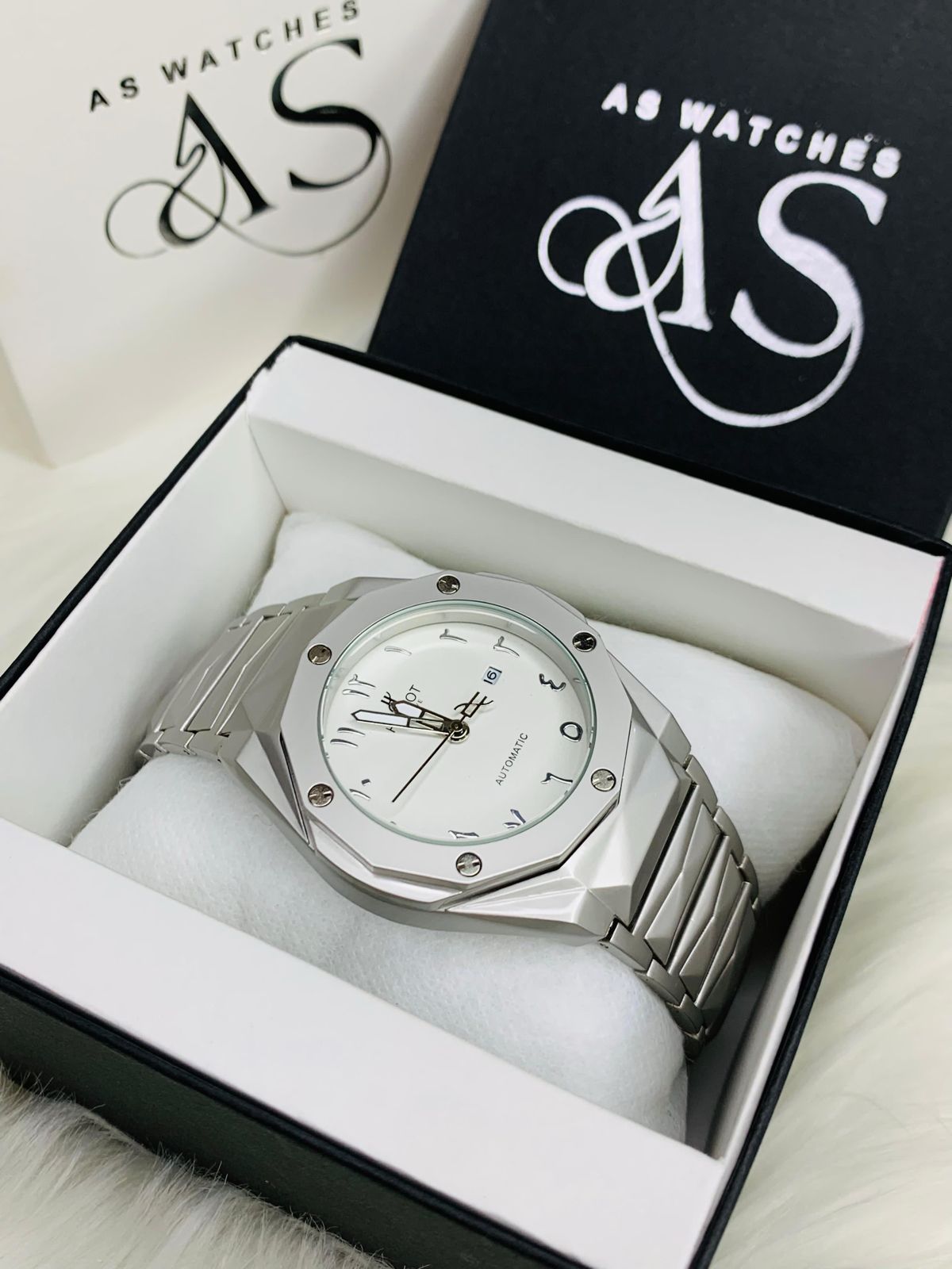 HB Arabic Dial Silver White